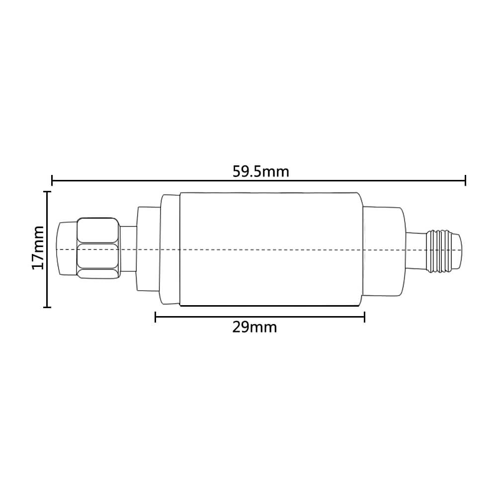 5w sma attenuator 20db