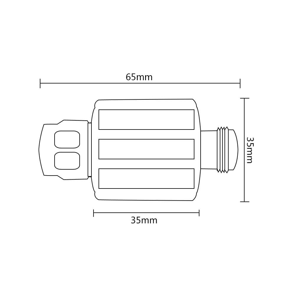 15W N Attenuator dimension